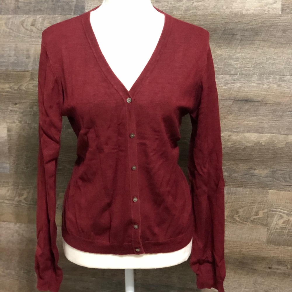 Banana Republic | Burgundy | Cardigan | Large